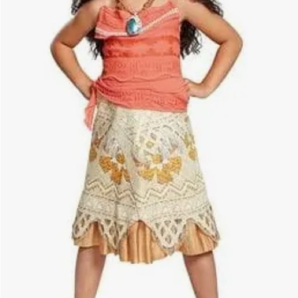 Disney Moana Child Costume with Blue and Orange Accents sz XS - Picture 1 of 6